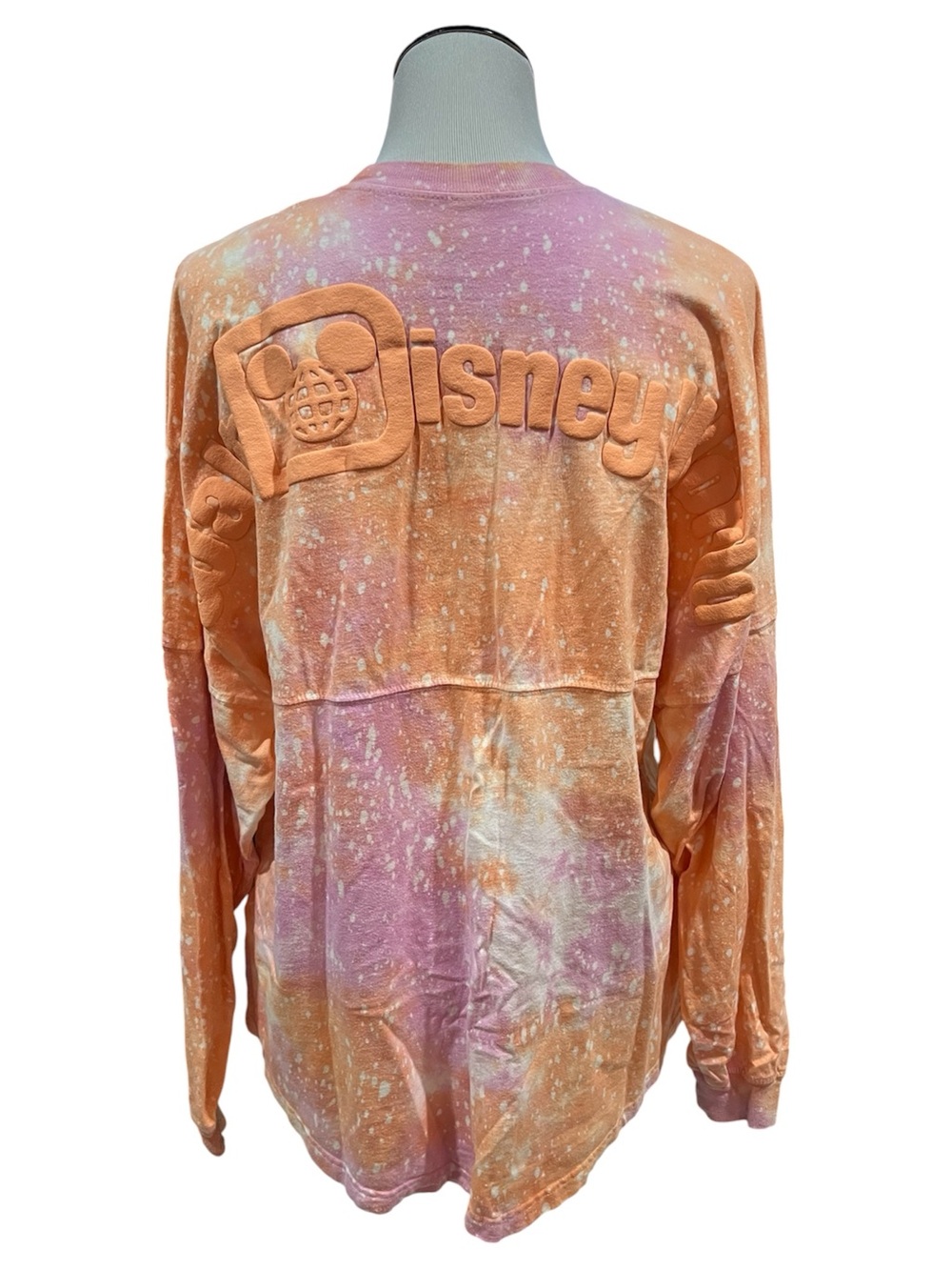 2024 Walt Disney World Lightweight Peach Pink Tie Dyed Spirit Jersey Medium